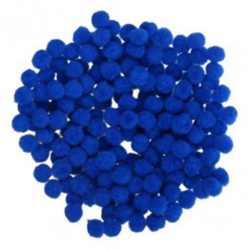 Εικόνα της Μπάλες pompons I-Mondi 10mm μπλε 200τεμ