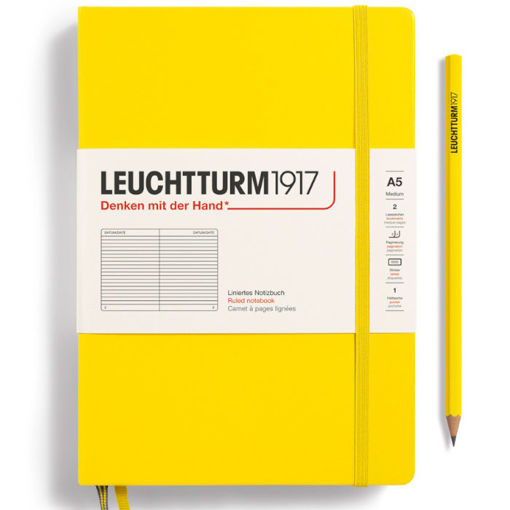 Εικόνα της Σημειωματάριο Leuchtturm1917 A5 Med Ruled Lemon 125φ.