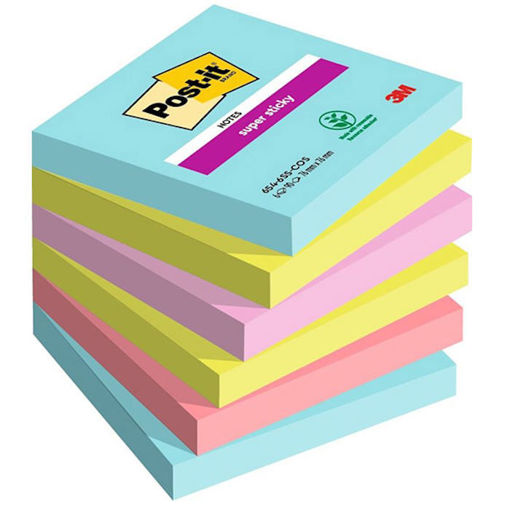 Εικόνα της Κύβος αυτοκόλλητος Post-it 3M 76x76cm 540φ. Cos Colour 654-6ss-COS