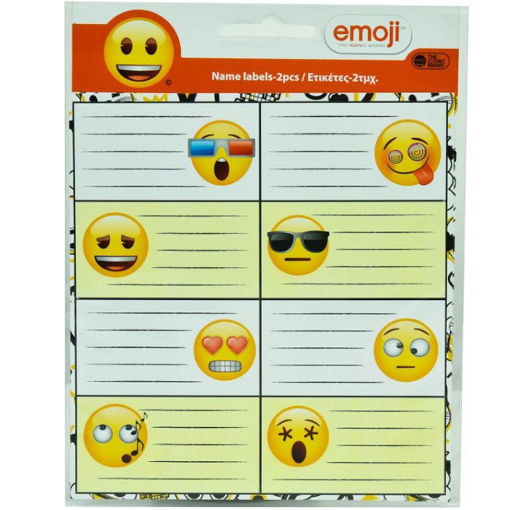 Εικόνα της Ετικέτες σχολικές Gim Emoji 16ετικ. 775-50046