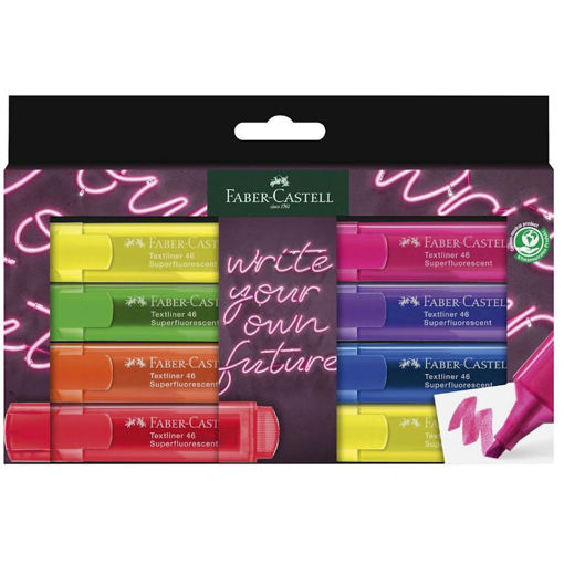 Εικόνα της Μαρκαδόροι υπογραμμίσεως Set Faber Castell neon 7+1τμχ. 254601