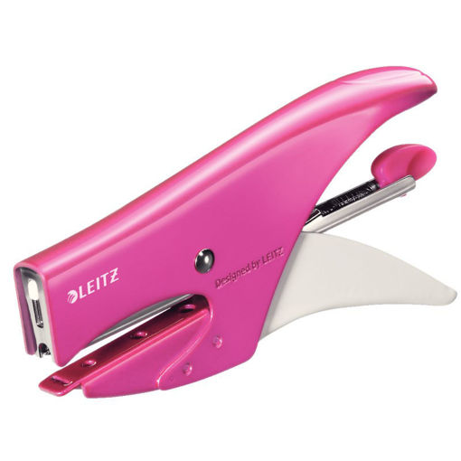 Εικόνα της Συρραπτικό Leitz plier 5547 Metal Pink δώρο σύρματα