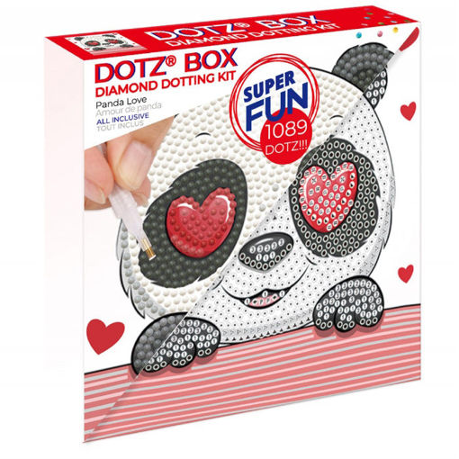 Εικόνα της Ψηφιδωτό Diamond Botz Dotz Box Panda Love 15x15cm DBX064