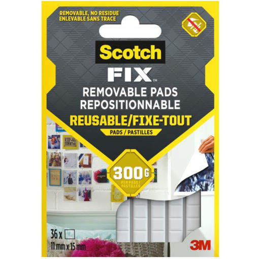 Εικόνα της Removable 3Μ adhesive pads tack 84τεμ. Scotch