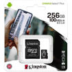 Εικόνα της Kingston Micro Secure Digital 256GB microSDXC Canvas Select Plus 80R CL10 UHS-I Card + SD Adapter SDCS2/256GB