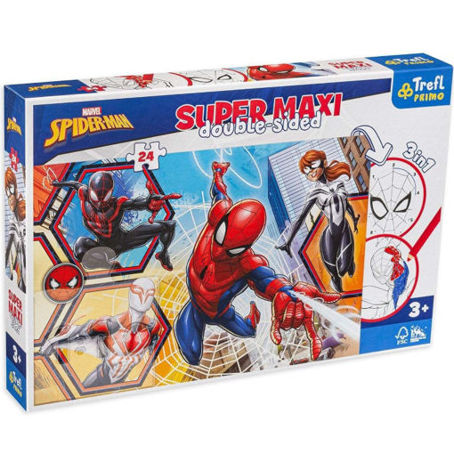 Εικόνα της Παζλ Trefl Super Maxi Double-Sided Spiderman 24τμχ. 41006