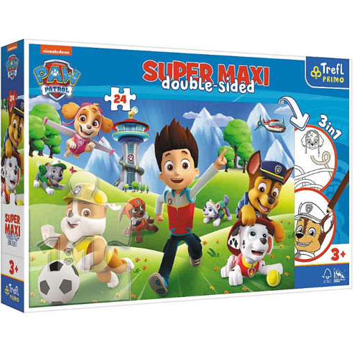 Εικόνα της Παζλ Trefl 24τμχ Super Maxi Double-Sided, Paw Patrol Adventures 41001