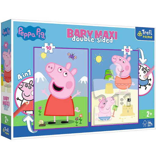 Εικόνα της Παζλ Trefl 10/10τμχ. Super Maxi Double-Sided Peppa΄s Good Day 43001