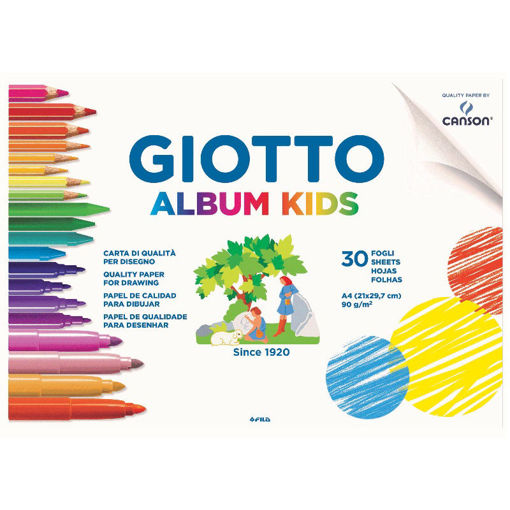 Εικόνα της Μπλοκ Giotto album kids A4 30φ. 90g 580200