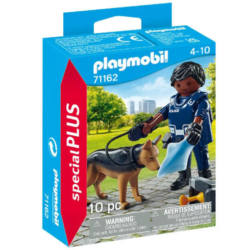 Εικόνα της Playmobil Family Fun - Αστυνομικός με σκύλο-ανιχνευτή 71162