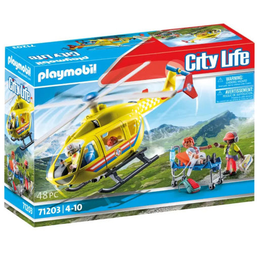 Εικόνα της Playmobil City Life Ελικόπτερο Πρώτων Βοηθειών 71203