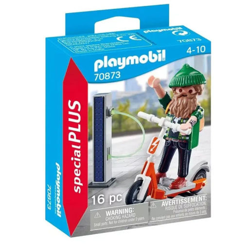 Εικόνα της Playmobil Special Plus Χίπστερ με ηλεκτρικό σκούτερ 70873