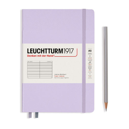 Εικόνα της Σημειωματάριο Leuchtturm1917 A5 Med Ruled Fox Lilac 125φ.