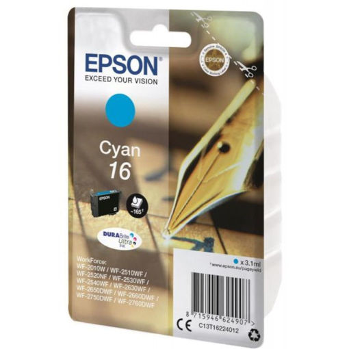 Εικόνα της Epson 16 Cyan 3,1ml. T162240