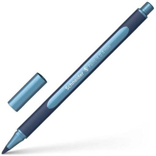 Εικόνα της Μαρκαδοράκι Schneider Metalic 050 Βlue 0.4mm Rollerball