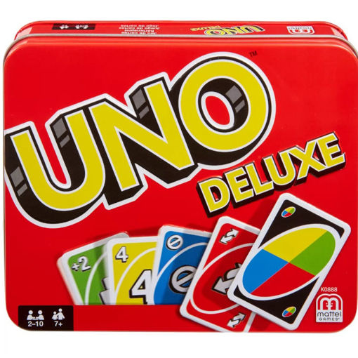 Εικόνα της UNO Deluxe σε μεταλλικό κουτί Κ0888 Mattel