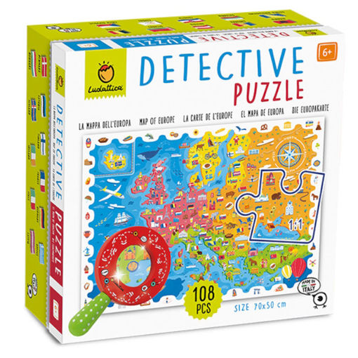 Εικόνα της Detective Puzzle Ludattica The Map of Europe 22761