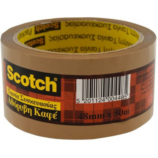 Εικόνα της Ταινία συσκευασίας Scotch καφέ αθόρυβη 48mmx50m