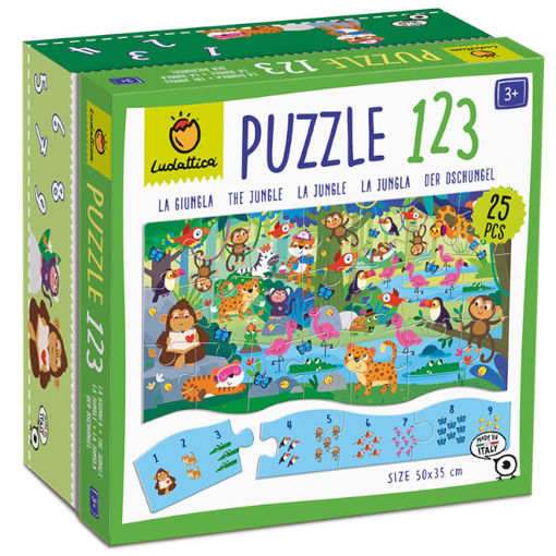 Εικόνα της Puzzle 1 2 3 Ludattica The Jungle 23003