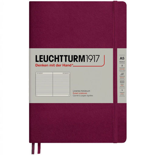 Εικόνα της Σημειωματάριο Leuchtturm1917 A5 Med Ruled Port Red 251p