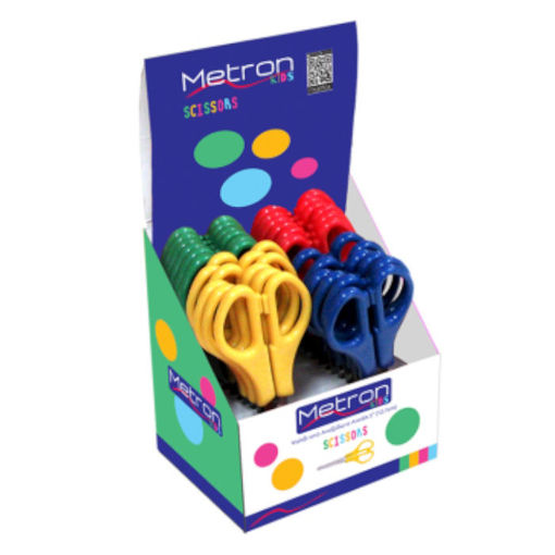 Picture of Ψαλίδι σχολικό Metron Kids 12.7cm 4 χρώματα