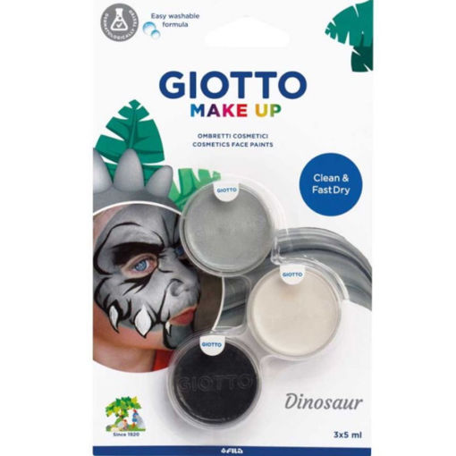 Εικόνα της Χρώμα προσώπου Giotto Make Up face paints 3τεμ. Dinosaur 475600