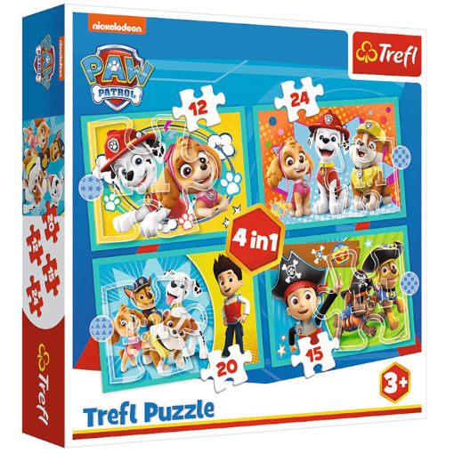 Εικόνα της Παζλ Trefl 4/1 12-20-24-15τεμ. Paw patrol 34346