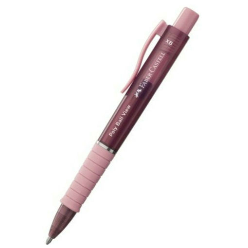 Εικόνα της Στυλό Poly Ball View Rose Shadow XB 145753 Faber Castell