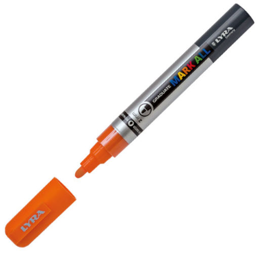 Εικόνα της Μαρκαδόρος Lyra Graduate Orange 013 2mm Mark All