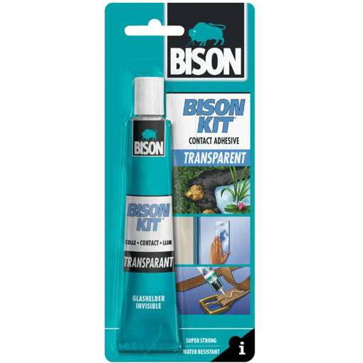 Εικόνα της Κόλλα Bison kit Contact Transparent βενζινόκολλα 50ml