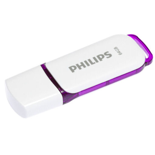 Εικόνα της USB Philips 64GB speed 2.0 snow μωβ FM64FD70B/00