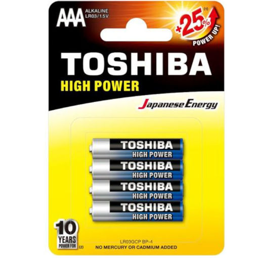 Εικόνα της Μπαταρία Toshiba Max ΑAA 4 1,5V. 4τμχ. LR03