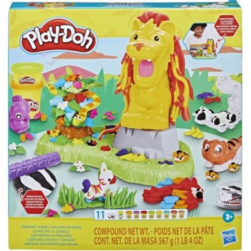 Εικόνα της Play-doh Hasbro Growin mane lion and friends F7221