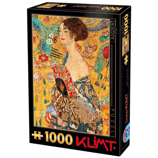 Εικόνα της Παζλ Dtoys 1000τεμ. Klimt lady with a fan 66923kl03