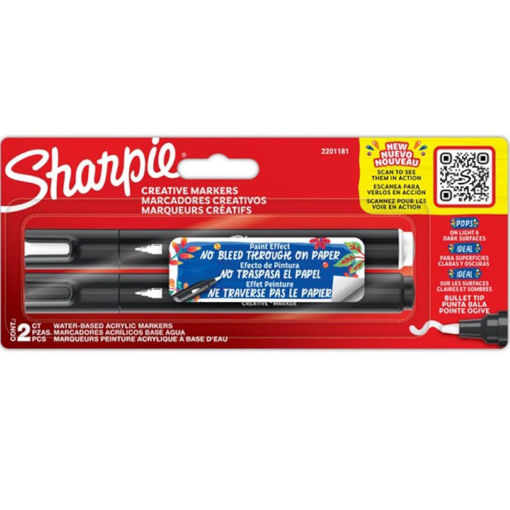 Εικόνα της Μαρκαδόροι Sharpie Creative Acrylic M. Bullet BL2 2τμχ 2201181