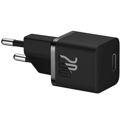 Εικόνα της Φορτιστής USB-C mini γρήγορη φόρτιση Baseus 20W μαύρος