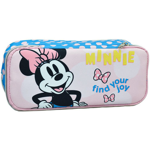 Εικόνα της Κασετίνα βαρελάκι οβάλ Gim Minnie Polka Dot Power 340-38144