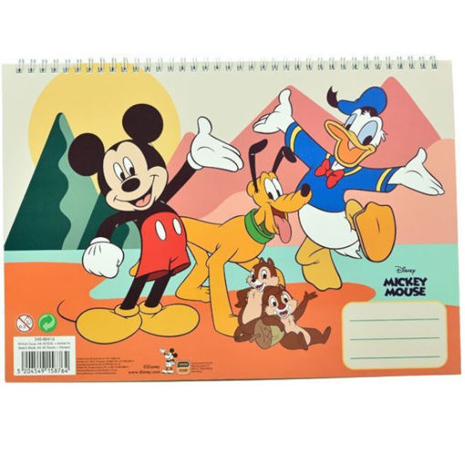 Εικόνα της Μπλοκ ζωγραφικής Gim 40φ. Mickey Mouse 33x23cm. 340-88416