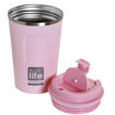 Εικόνα της Θερμός ανοξείδωτος Ecolife Coffee Cup Rose pink 370ml 33-BO-4112