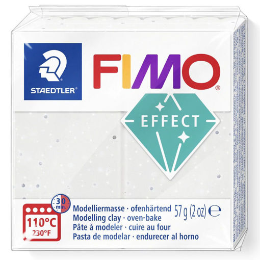 Εικόνα της Πηλός Fimo Effect stone white granite 8020-003 57gr Staedtler