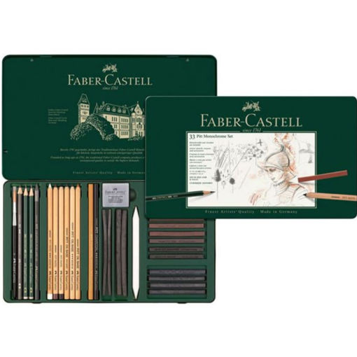 Εικόνα της Pitt monochrome Faber Castell 112977 set 33τεμ.