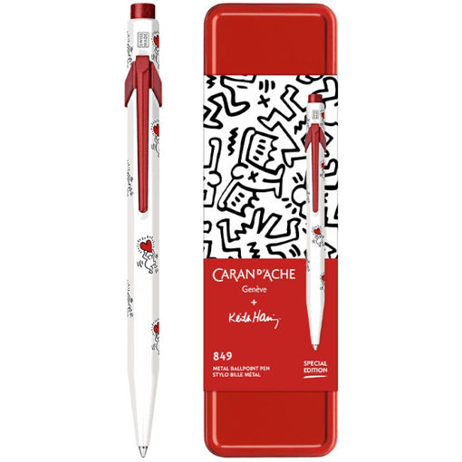 Εικόνα της Ballpoint Pen Caran D΄ache 849 Keith Haring λευκό