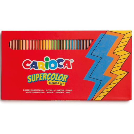 Εικόνα της Ξυλομπογιές Carioca Supercolor Drawing Set 36τεμ. 10343395