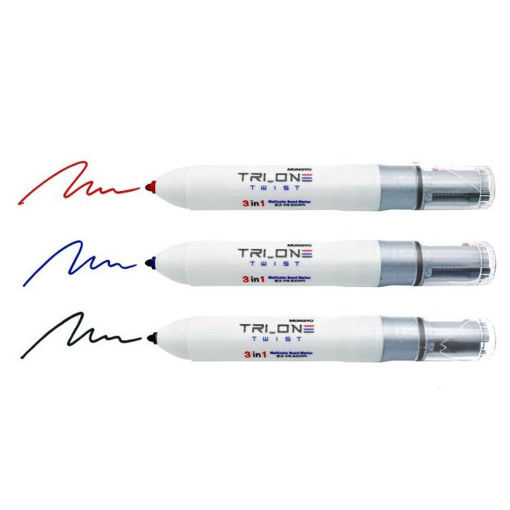 Εικόνα της Μαρκαδόρος πίνακα Mungyo Trio 3σε1 2mm. MTRBM-3A6