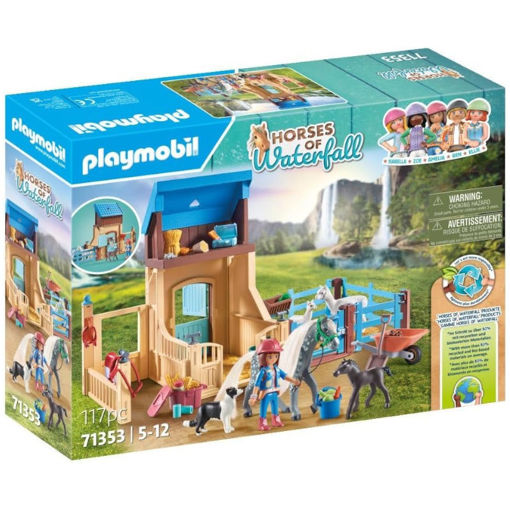 Εικόνα της Playmobil Horses of Waterfall  Στάβλος αλόγων με την Αμέλια και τον Whisper 71353