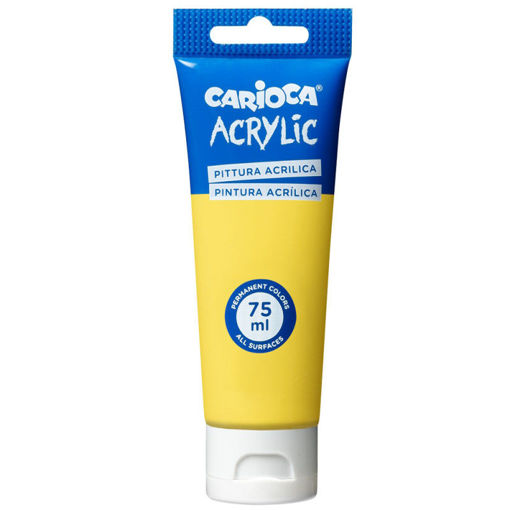 Εικόνα της Acrylic Temper Carioca 75ml 45244/03 Primary Yellow