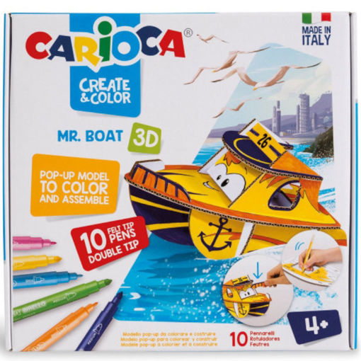 Picture of Μαρκαδόροι Carioca Set 10τμχ. Pop-Up Mr Boat 42905