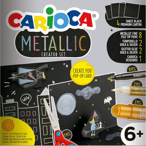 Εικόνα της Σετ Ζωγραφικής Carioca Metallic Pop Up Creator