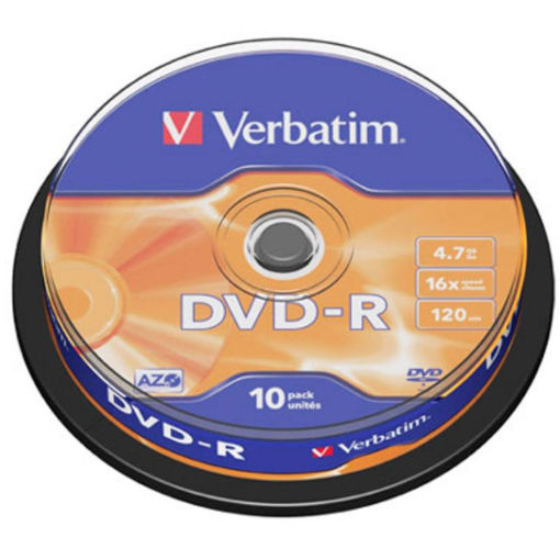 Εικόνα της DVD-R Verbatim 1-16X 4.7GB 10τεμ.