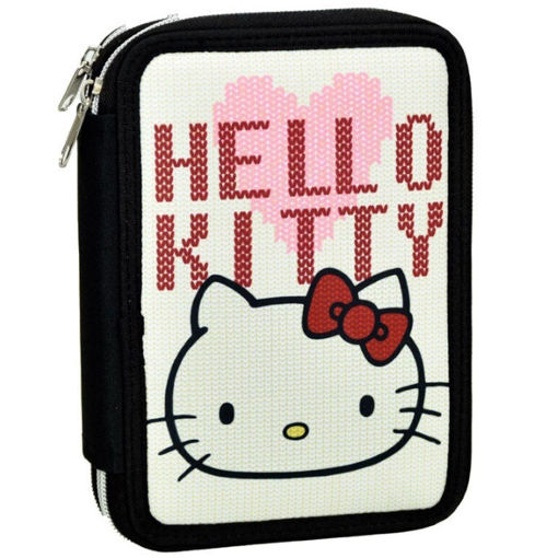 Εικόνα της Κασετίνα Gim διπλή γεμάτη Hello Kitty Croche 335-73100